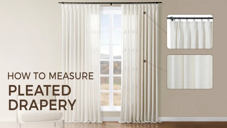 Load video: How to measure pleated curtains