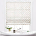 Stefana Silber x TWOPAGES Printed Linen Blend Roman Blind Cordless