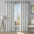 Stefana Silber x TWOPAGES Graphic Printed Linen Eyelet Curtains