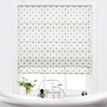 Stefana Silber x TWOPAGES Printed Linen Blend Roman Blind Cordless