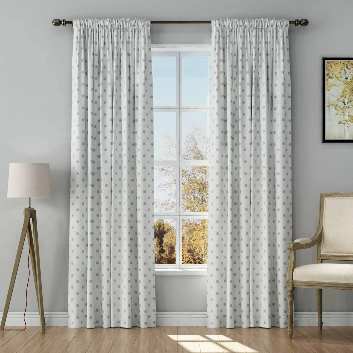 Stefana Silber x TWOPAGES Graphic Printed Linen Soft Top Curtains