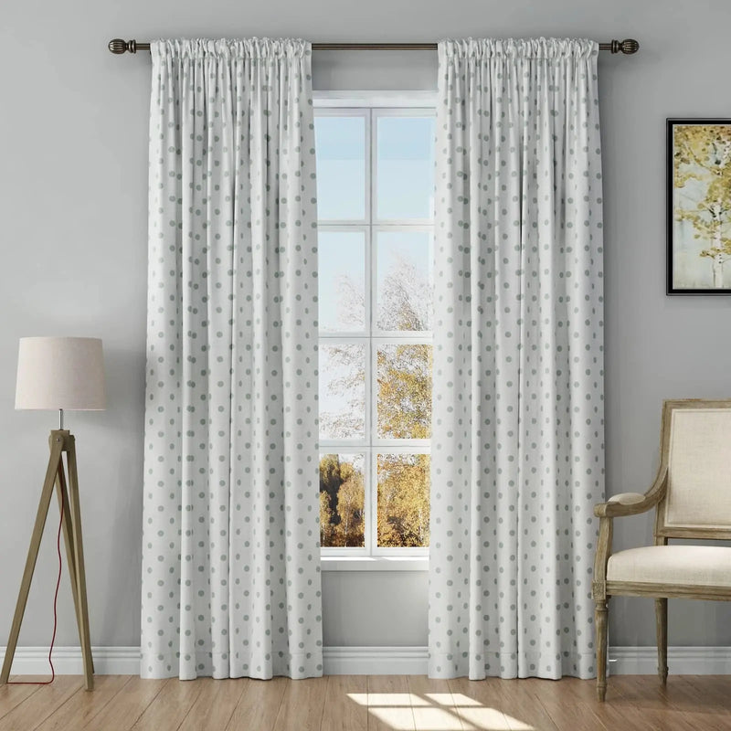 Stefana Silber x TWOPAGES Graphic Printed Linen Soft Top Curtains