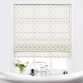 Stefana Silber x TWOPAGES Printed Linen Blend Roman Blind Cordless