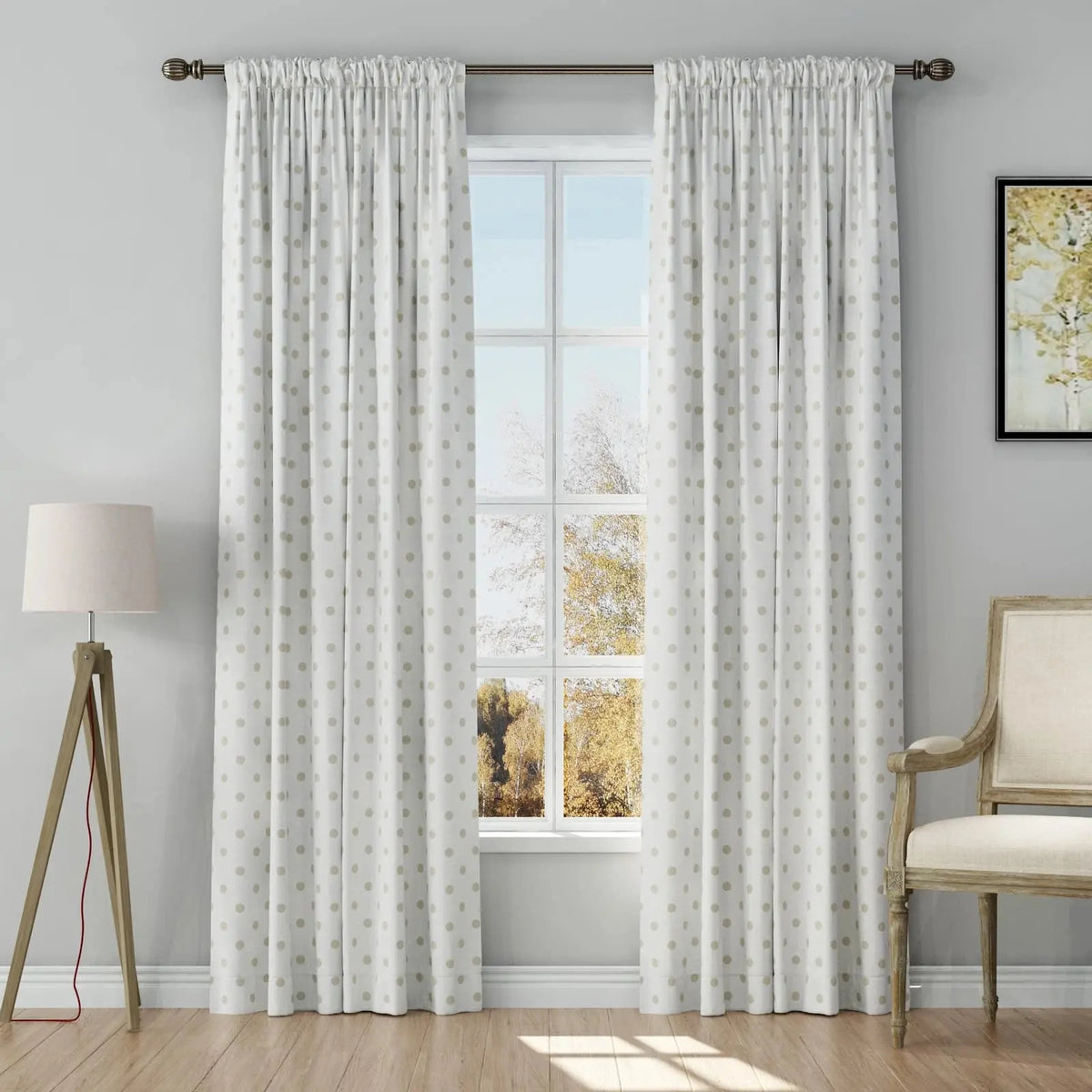 Stefana Silber x TWOPAGES Graphic Printed Linen Soft Top Curtains