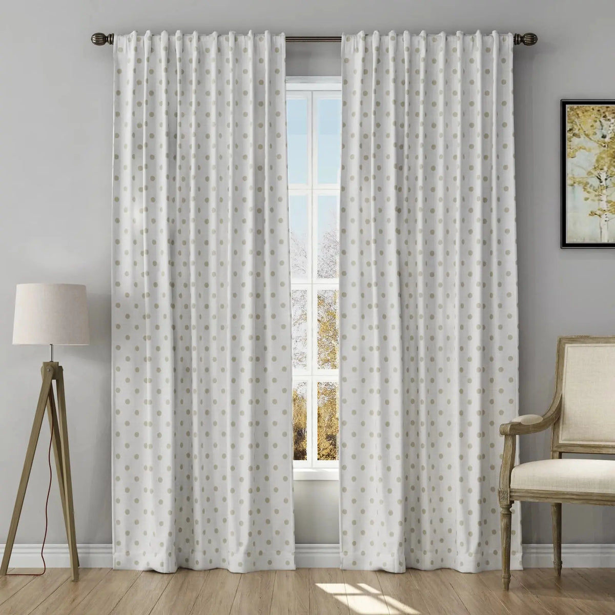 Stefana Silber x TWOPAGES Graphic Printed Linen Soft Top Curtains