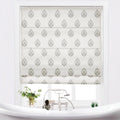 Stefana Silber x TWOPAGES Printed Linen Blend Roman Blind Cordless