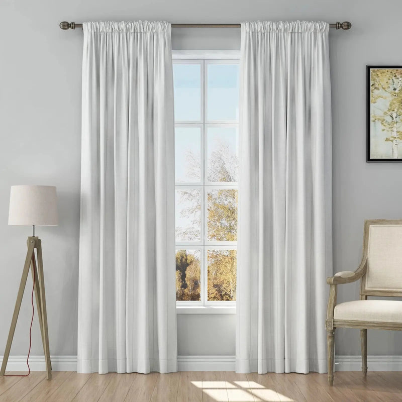 Stefana Silber x TWOPAGES Graphic Printed Linen Soft Top Curtains
