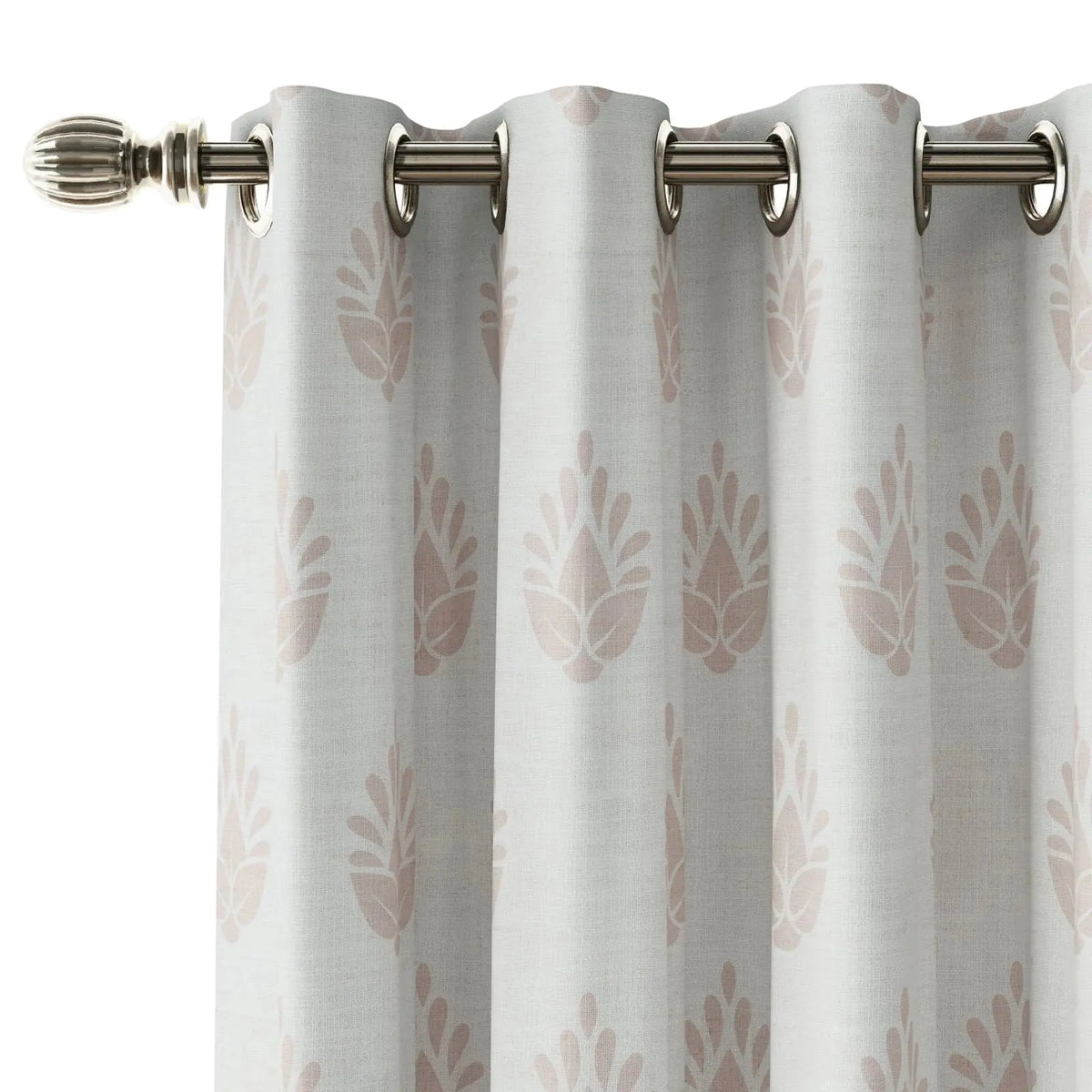 Stefana Silber x TWOPAGES Graphic Printed Linen Eyelet Curtains