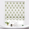 Stefana Silber x TWOPAGES Printed Linen Blend Roman Blind Cordless