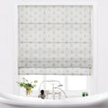 Stefana Silber x TWOPAGES Printed Linen Blend Roman Blind Cordless