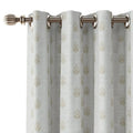 Stefana Silber x TWOPAGES Graphic Printed Linen Eyelet Curtains