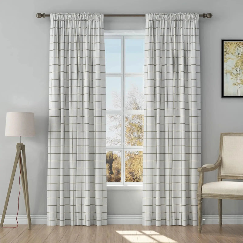 Stefana Silber x TWOPAGES Graphic Printed Linen Soft Top Curtains