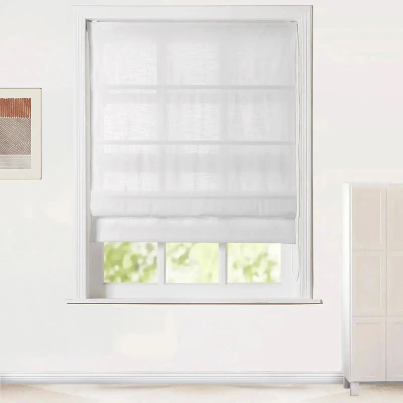 Jawara Linen Cotton Roman Blind Cord Lift