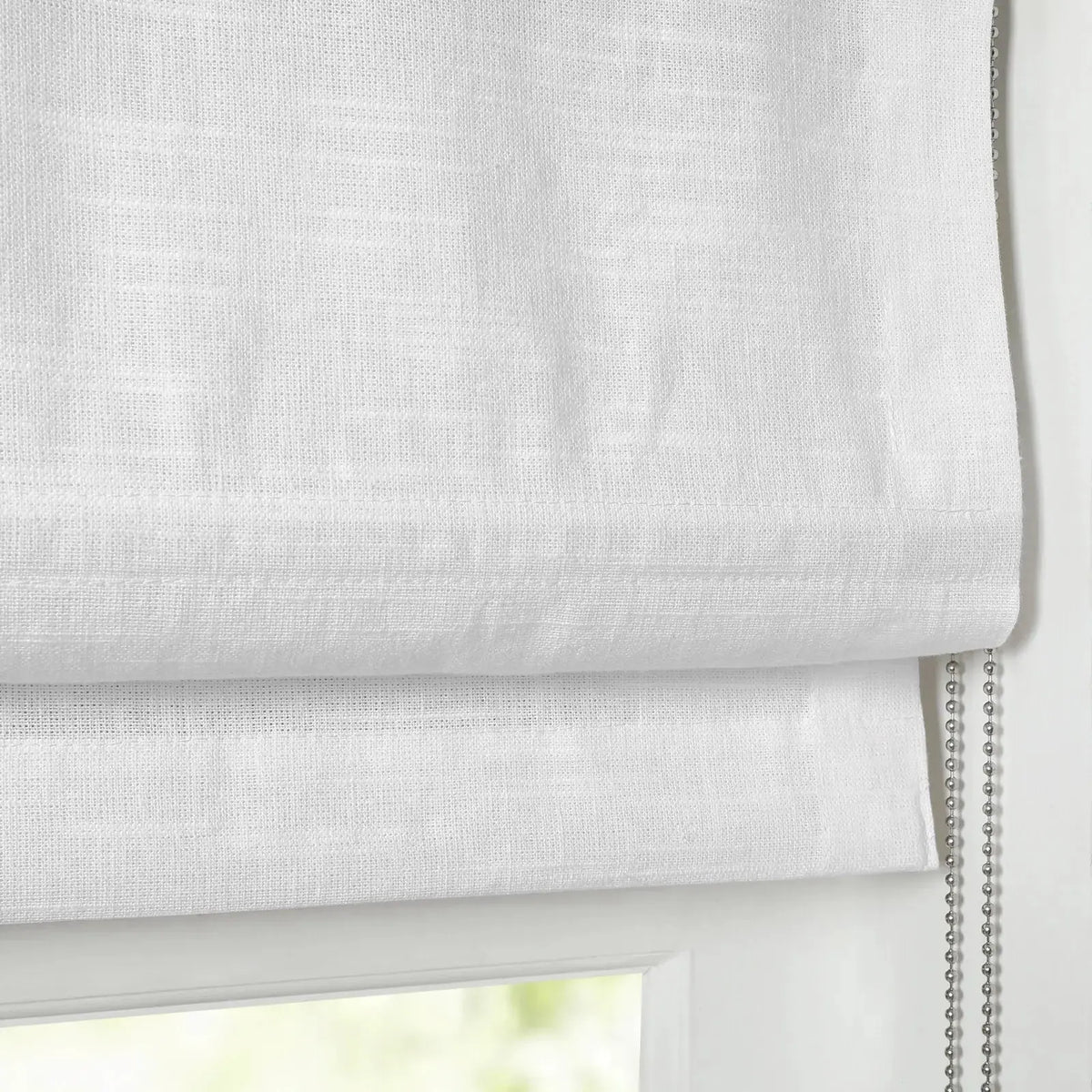 Jawara Linen Cotton Roman Blind Cord Lift