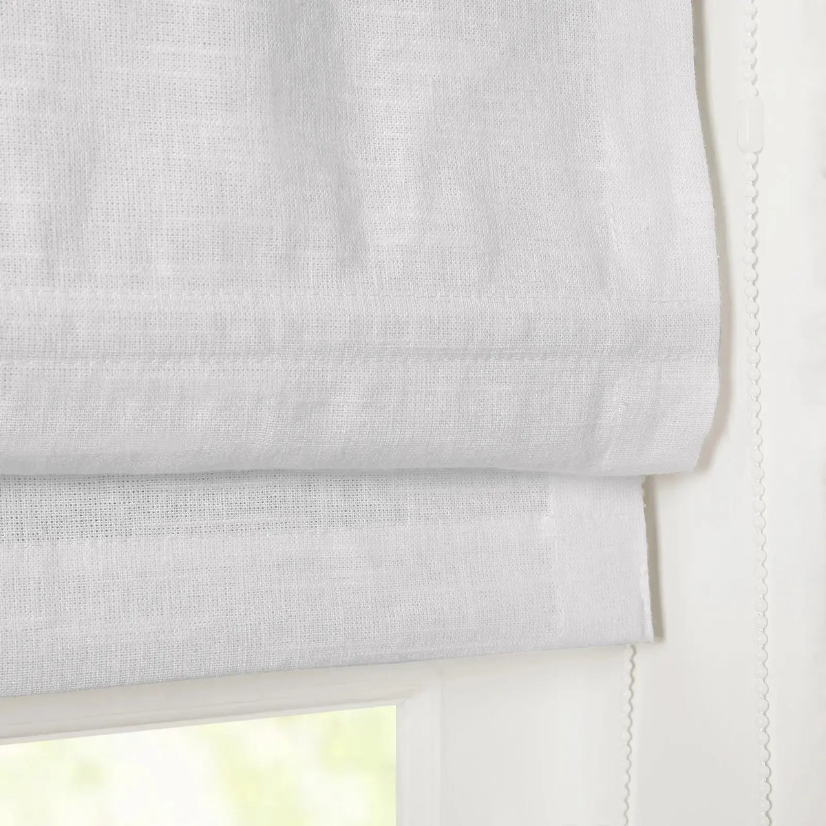 Jawara Linen Cotton Roman Blind Cord Lift
