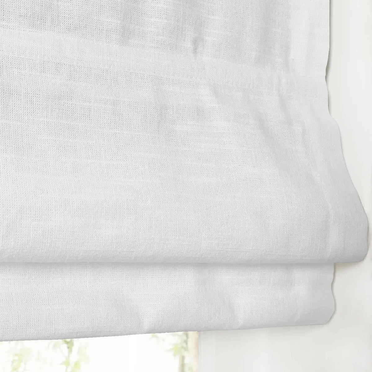 Jawara Linen Cotton Front Slat Roman Blind Cordless