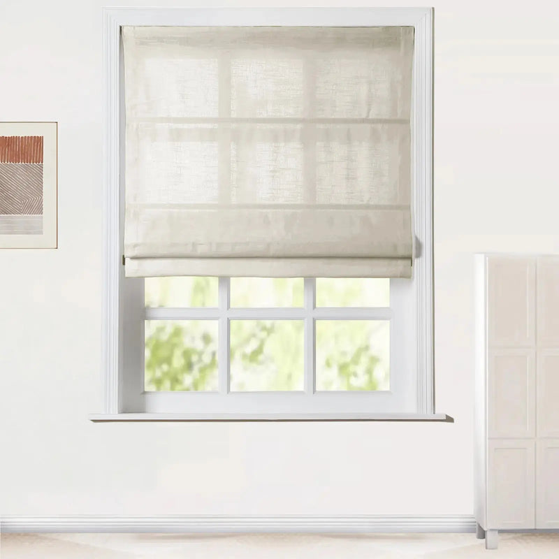 Jawara Linen Cotton Roman Blind Cordless
