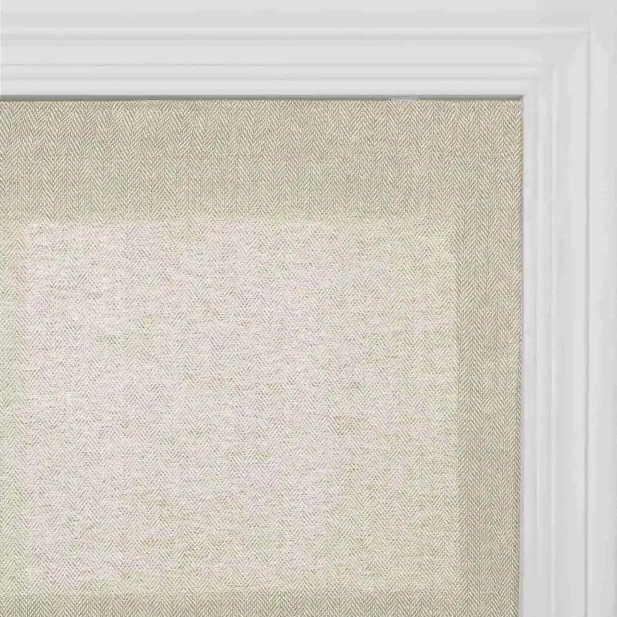 Ron Linen Cotton Herringbone Roman Blind Cordless