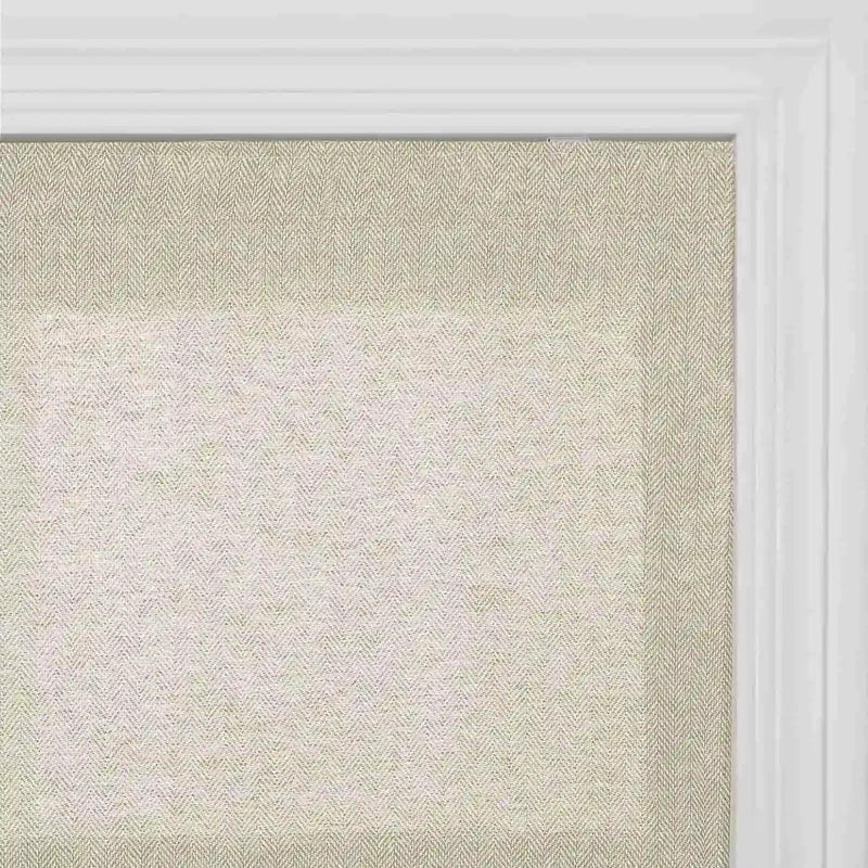 Ron Linen Cotton Herringbone Roman Blind Cordless