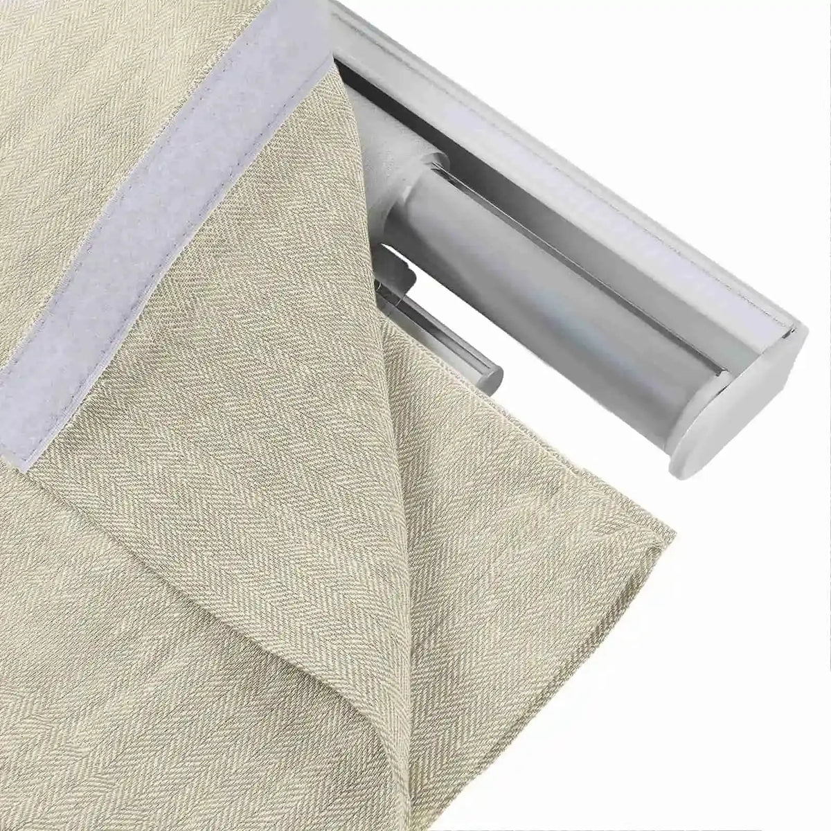 Ron Linen Cotton Herringbone Roman Blind Cordless