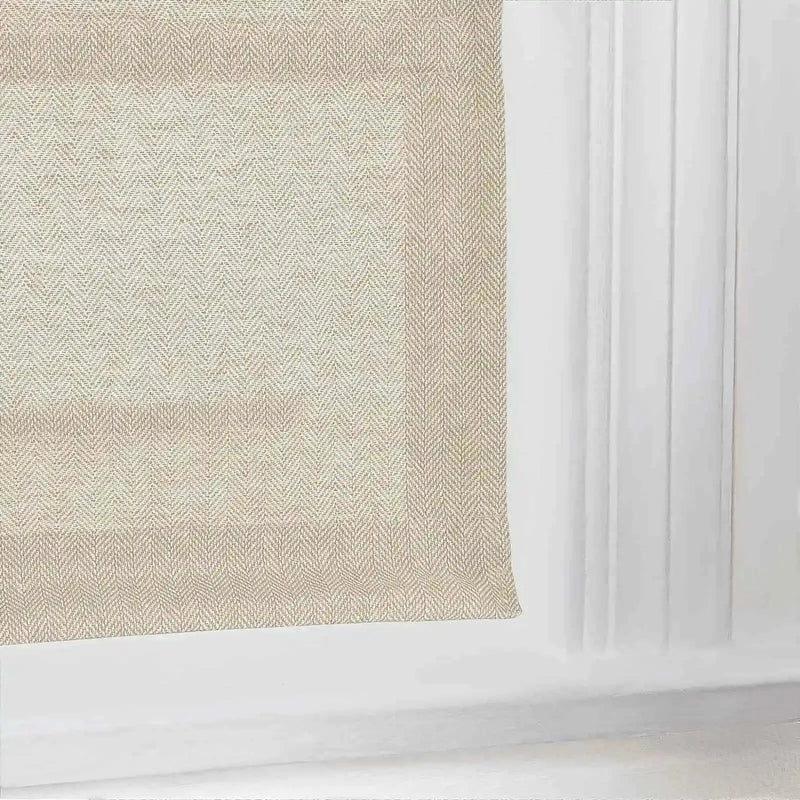 Ron Linen Cotton Herringbone Roman Blind Cordless