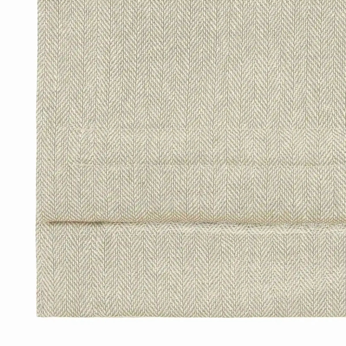 Ron Linen Cotton Herringbone Roman Blind Cordless