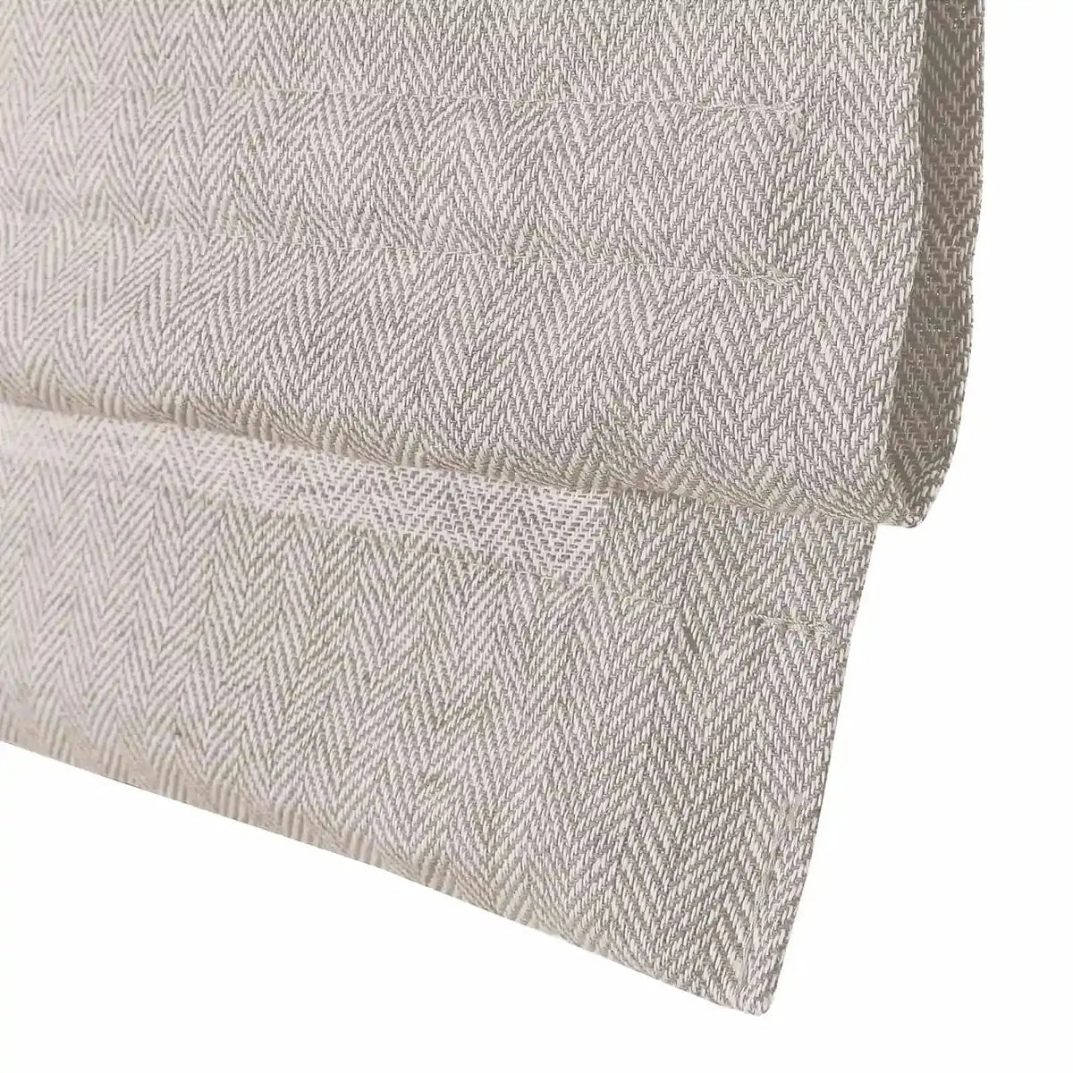 Ron Linen Cotton Herringbone Roman Blind Cordless