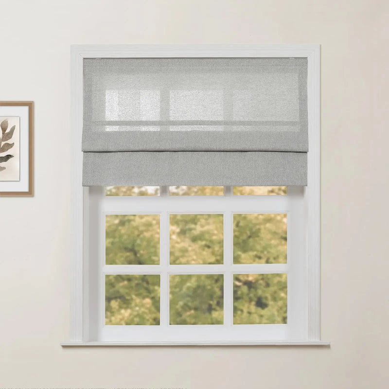 Ron Linen Cotton Herringbone Roman Blind Cordless