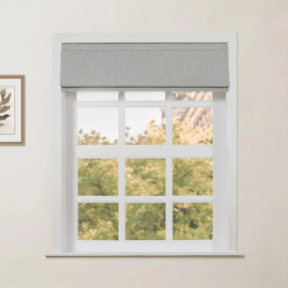 Ron Linen Cotton Herringbone Roman Blind Cordless