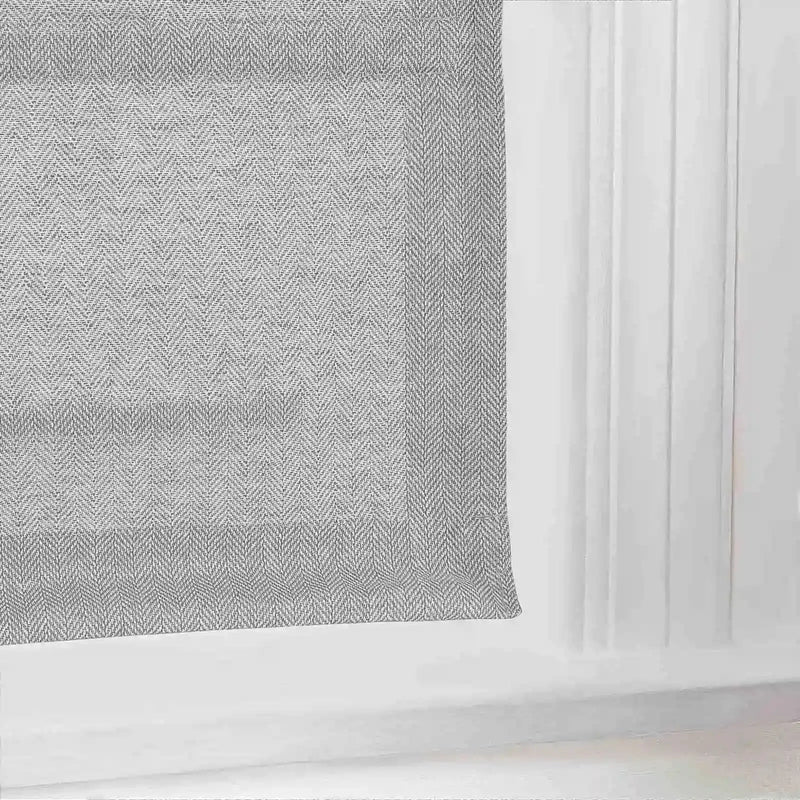 Ron Linen Cotton Herringbone Roman Blind Cordless