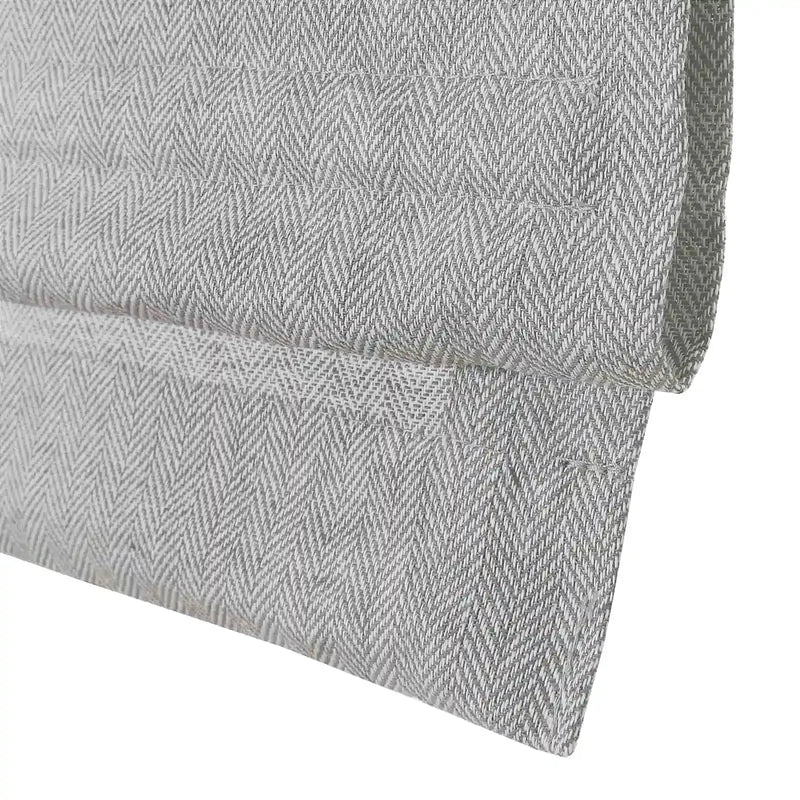 Ron Linen Cotton Herringbone Roman Blind Cordless