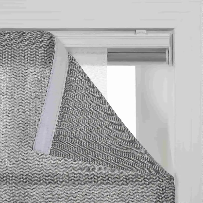 Ron Linen Cotton Herringbone Roman Blind Cordless