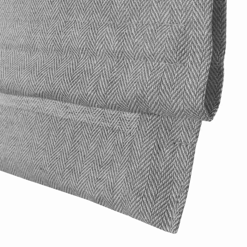 Ron Linen Cotton Herringbone Roman Blind Cordless