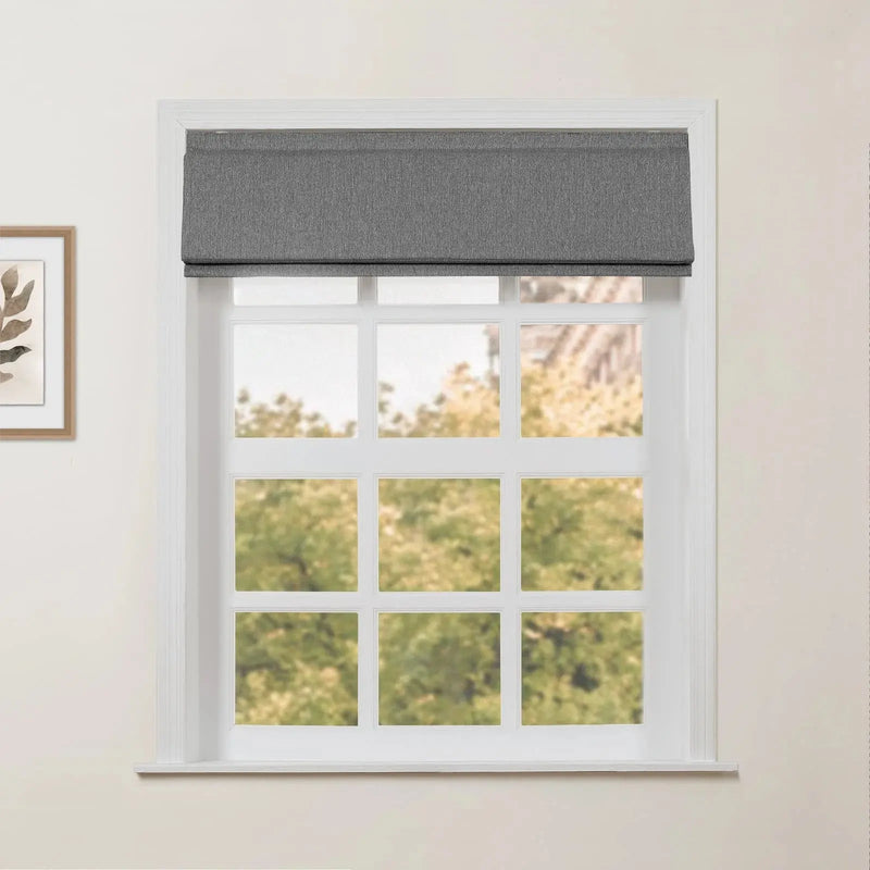 Ron Linen Cotton Herringbone Roman Blind Cordless