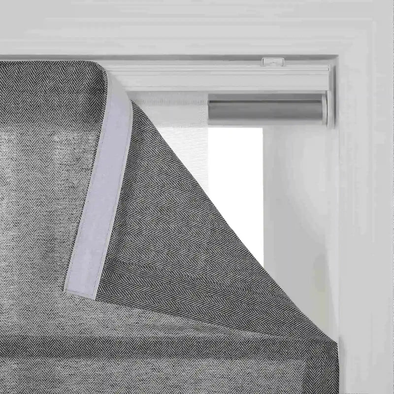 Ron Linen Cotton Herringbone Roman Blind Cordless