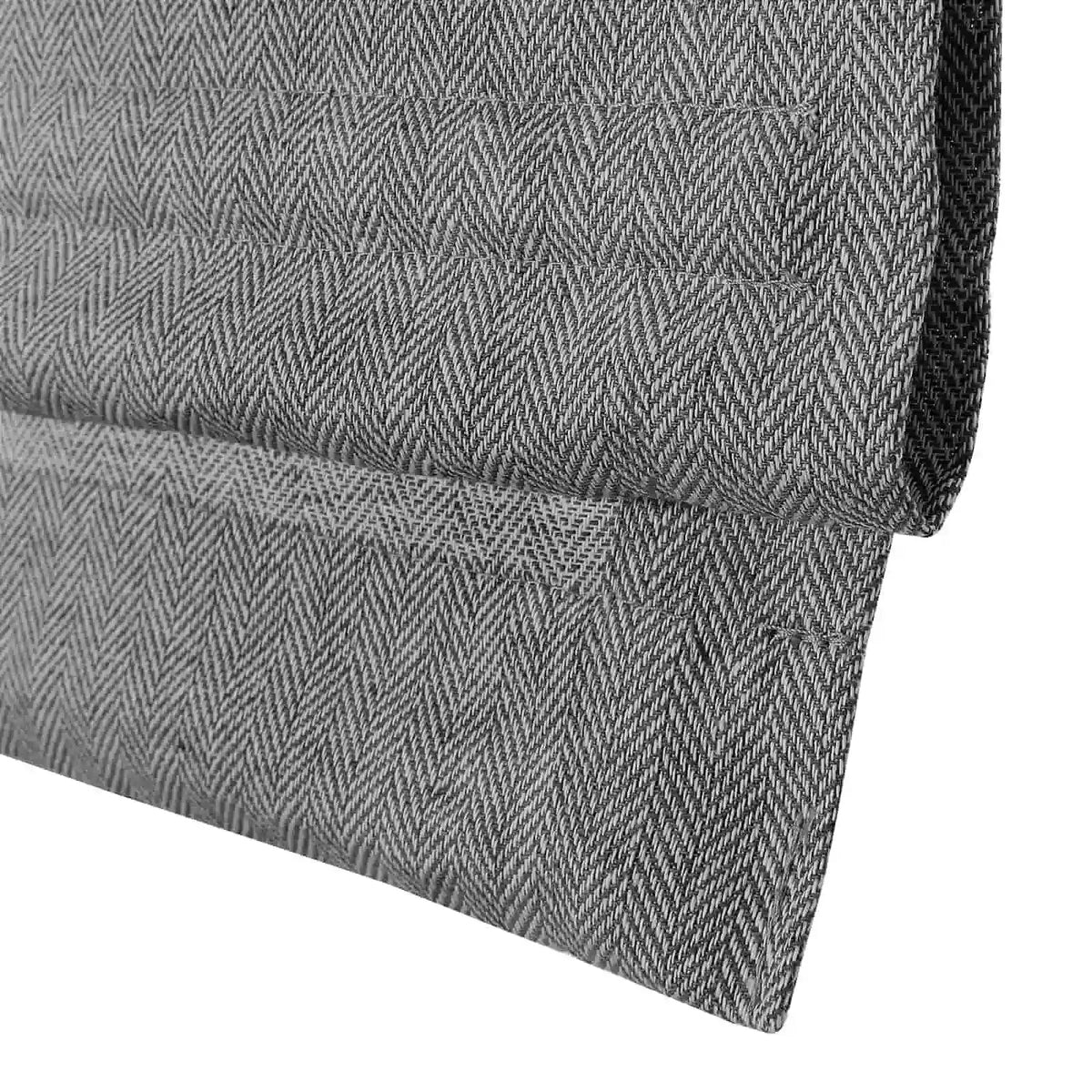 Ron Linen Cotton Herringbone Roman Blind Cordless