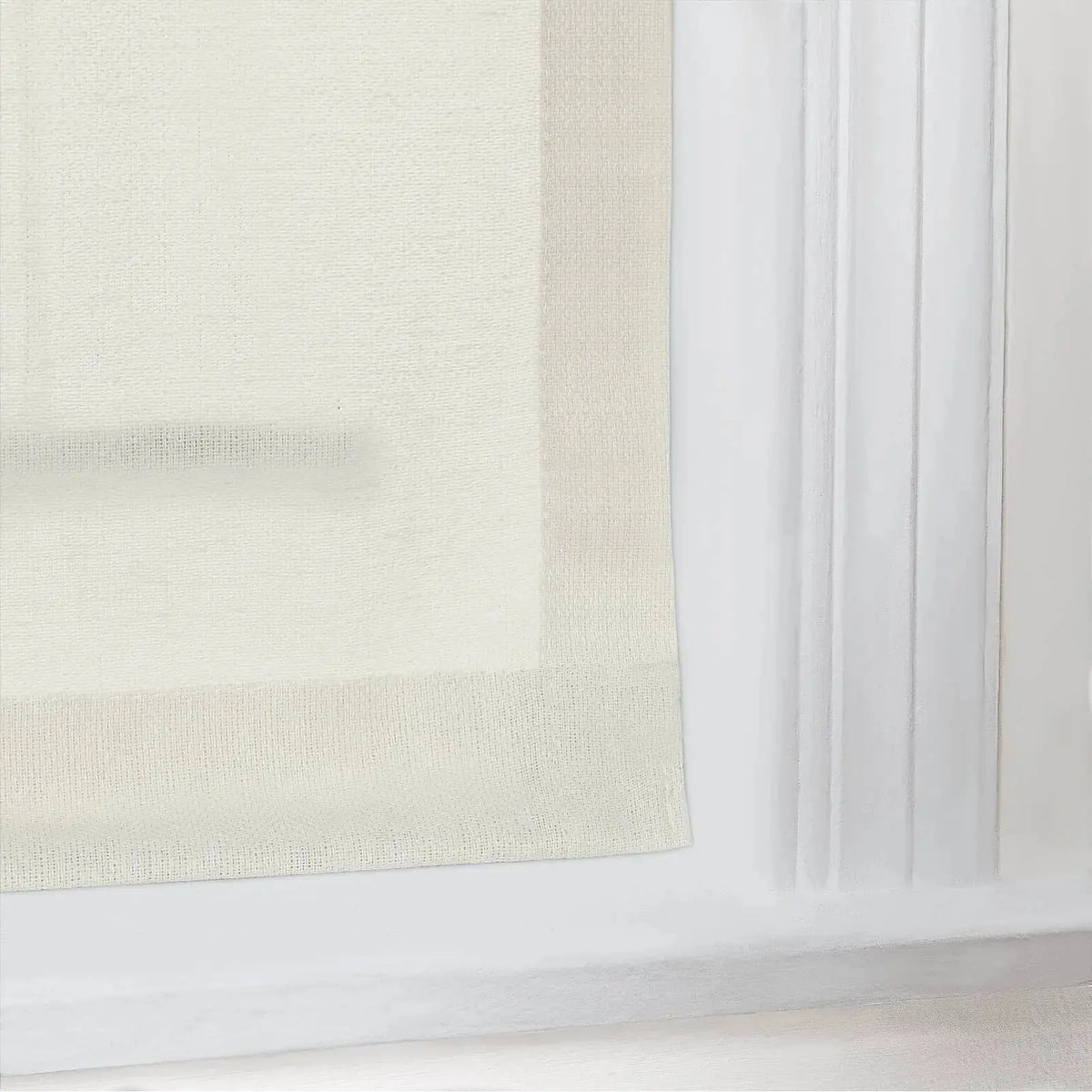 Ron Linen Cotton Herringbone Roman Blind Cordless