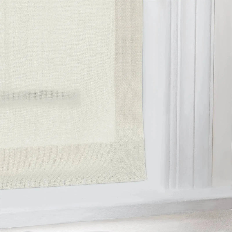 Ron Linen Cotton Herringbone Roman Blind Cordless