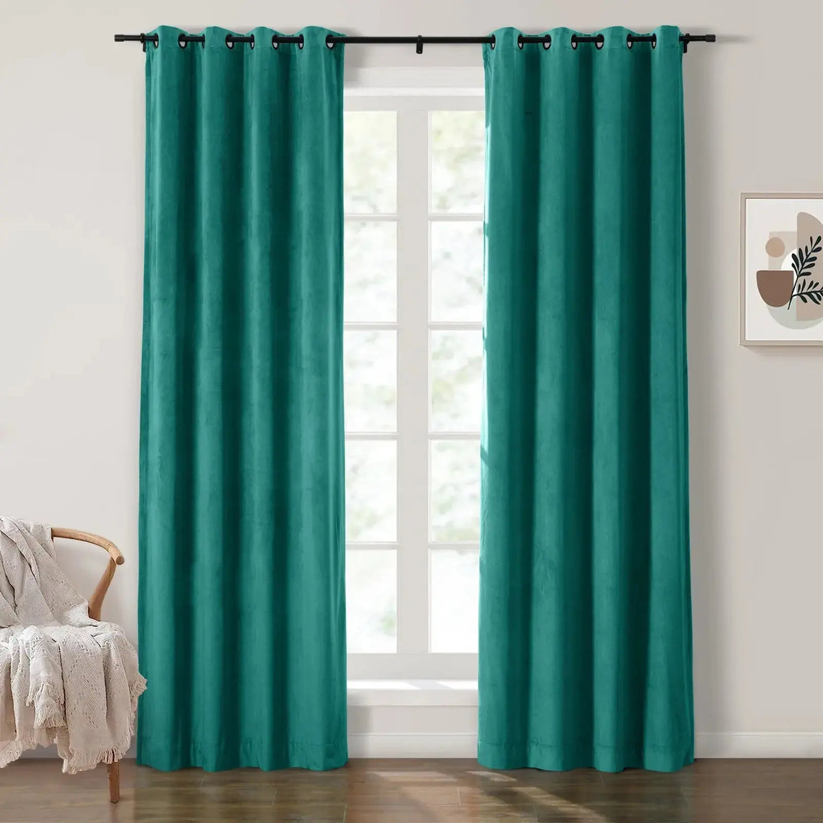Birkin Velvet Eyelet Curtains