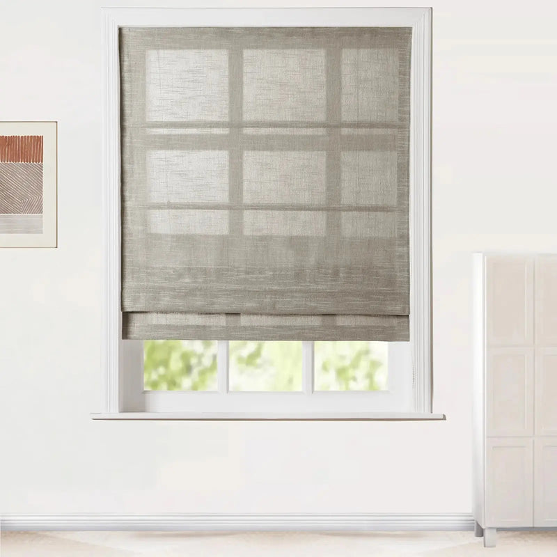 Jawara Linen Cotton Roman Blind Cord Lift