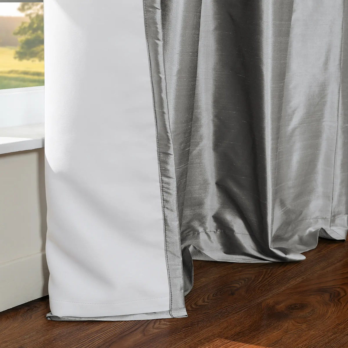 Selman Dupioni Silk Pleated Curtain