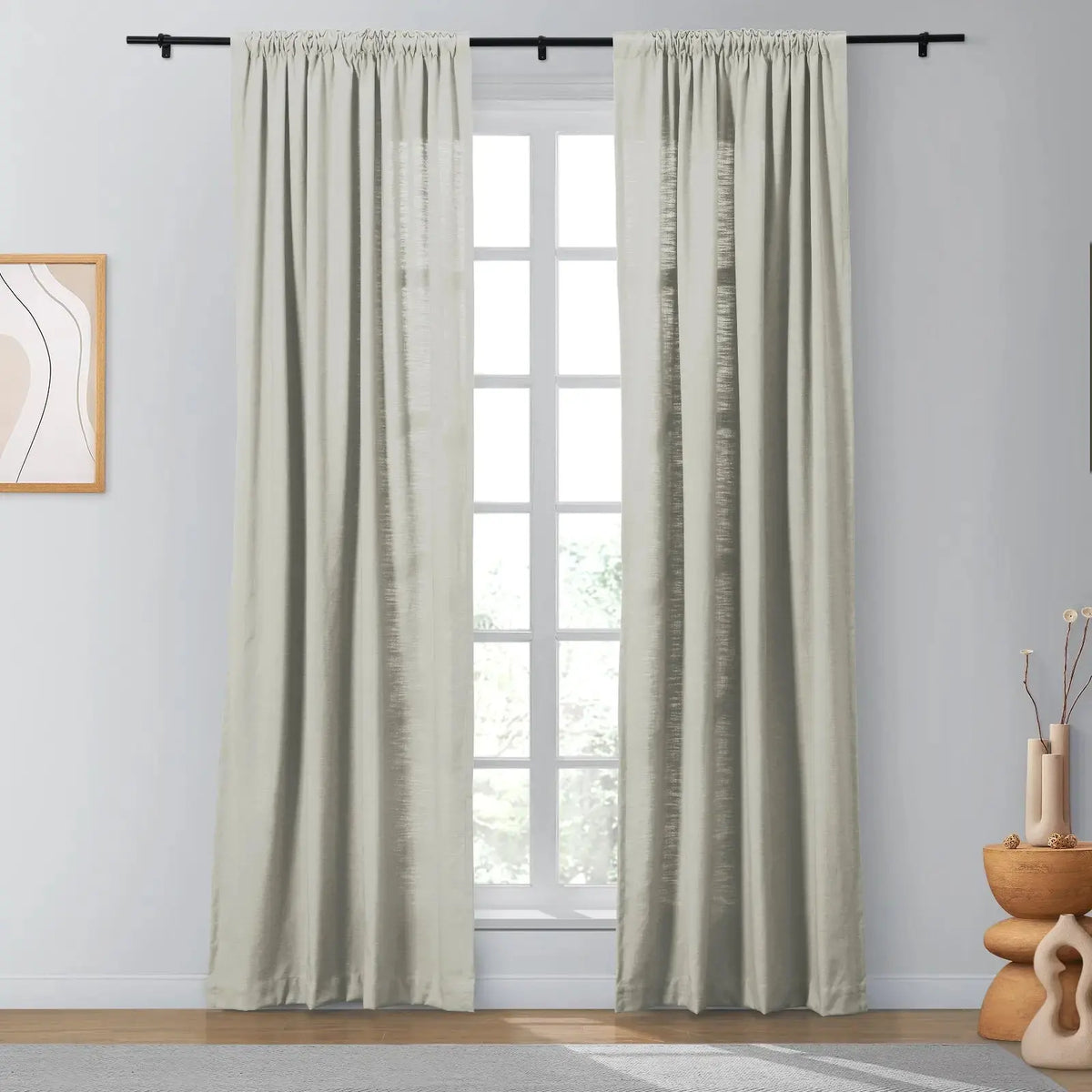 Isabella Heavyweight Cotton Soft Top Curtains