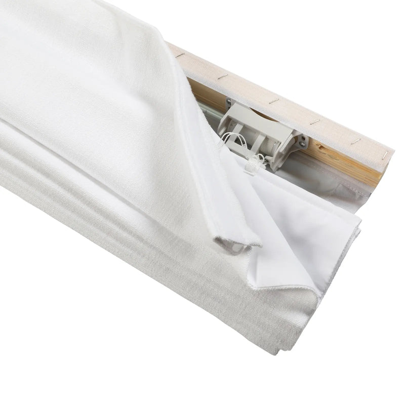 Jawara Linen Cotton Deco Fold Roman Blind Cordless