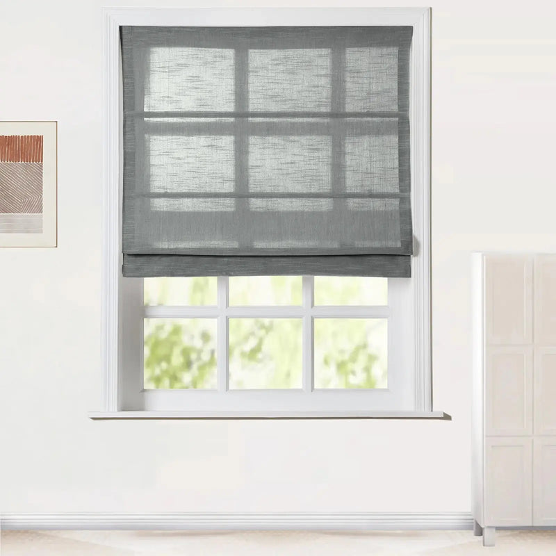 Jawara Linen Cotton Roman Blind Cordless
