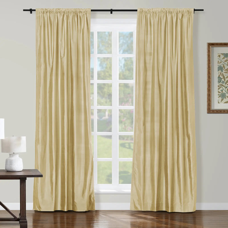 Selman Dupioni Silk Soft Top Curtain