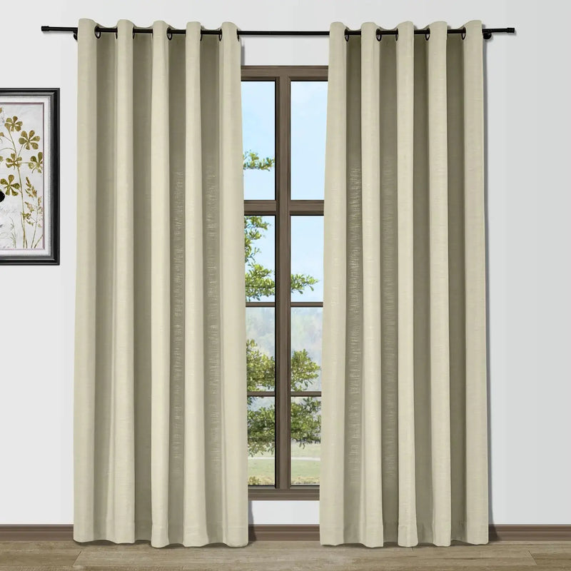 Isabella Heavyweight Cotton Eyelet Curtains