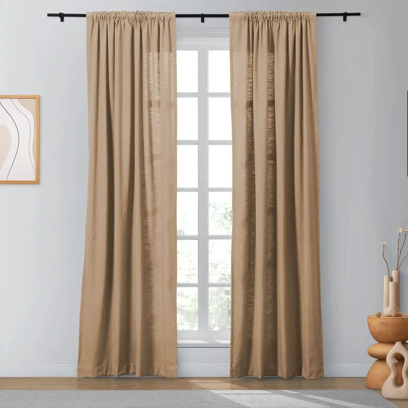 Isabella Heavyweight Cotton Soft Top Curtains