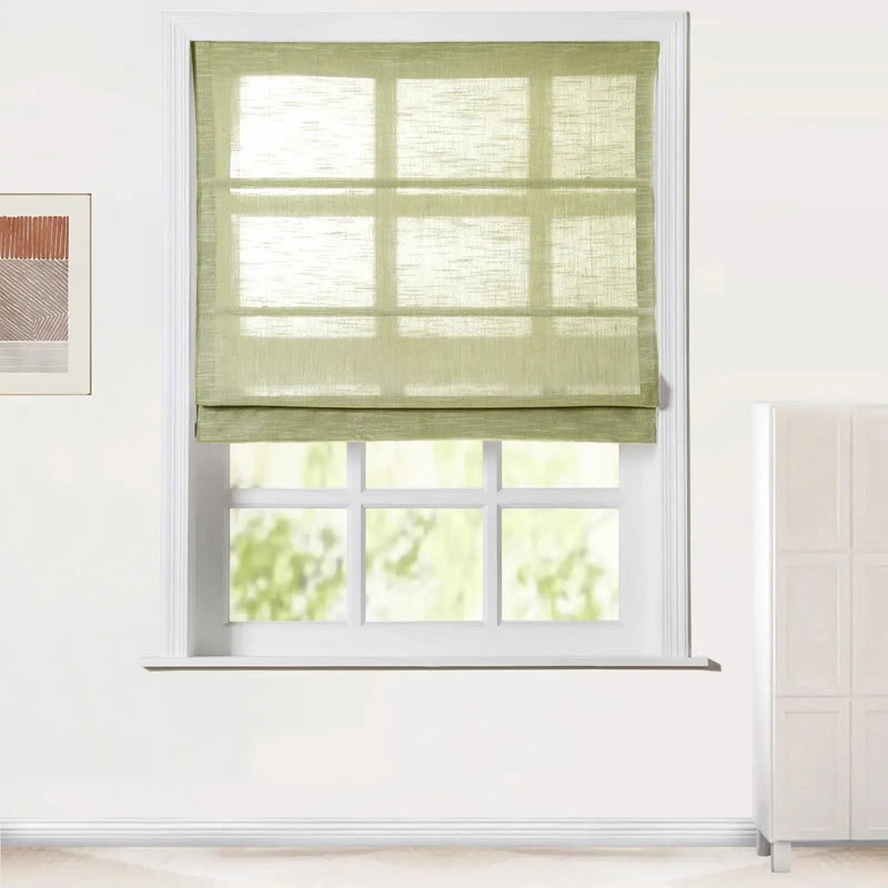 Jawara Linen Cotton Roman Blind Cordless