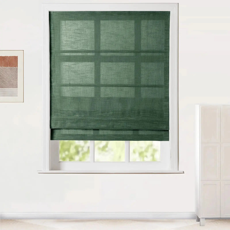 Jawara Linen Cotton Roman Blind Cord Lift