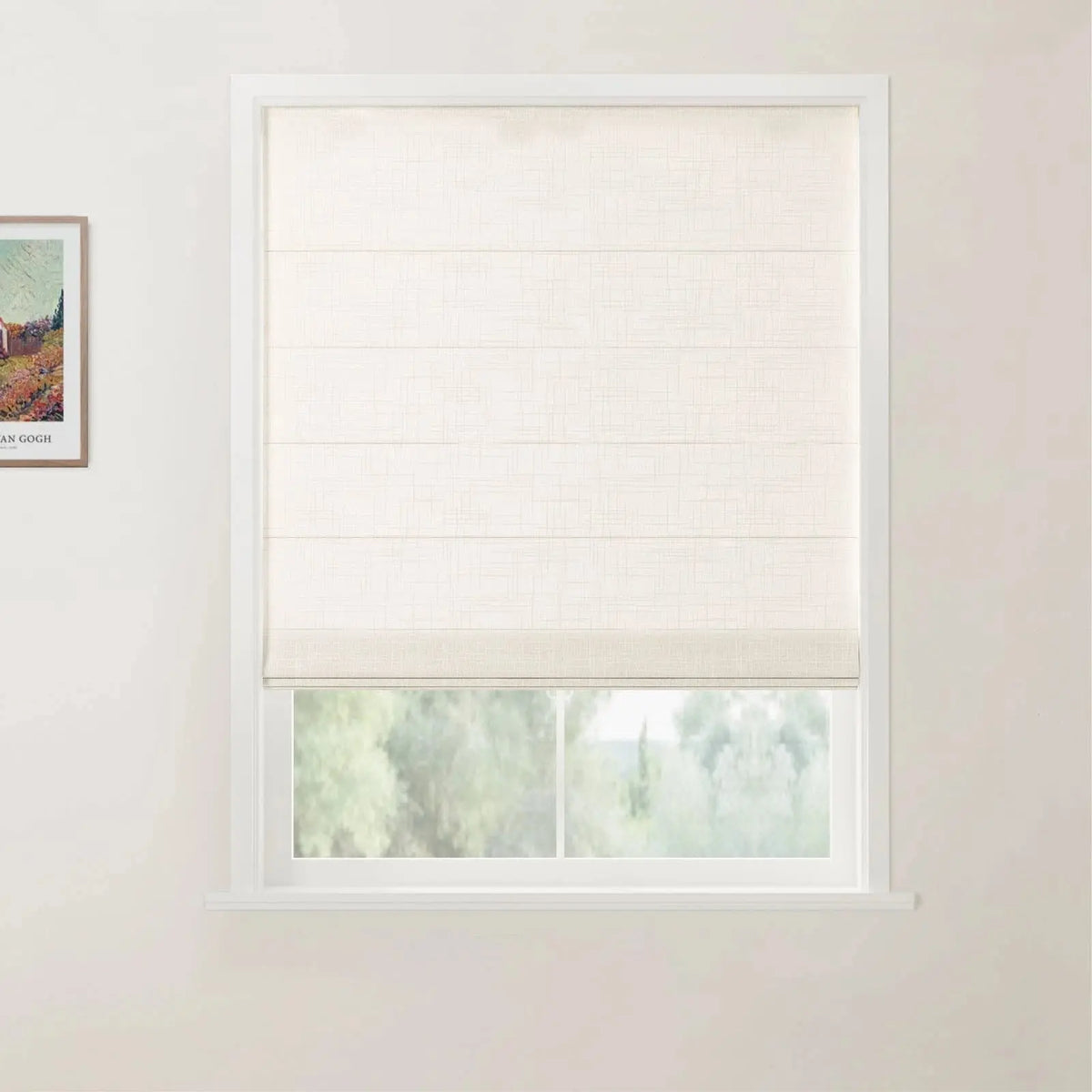 Flat Fold Roman Blind Cordless